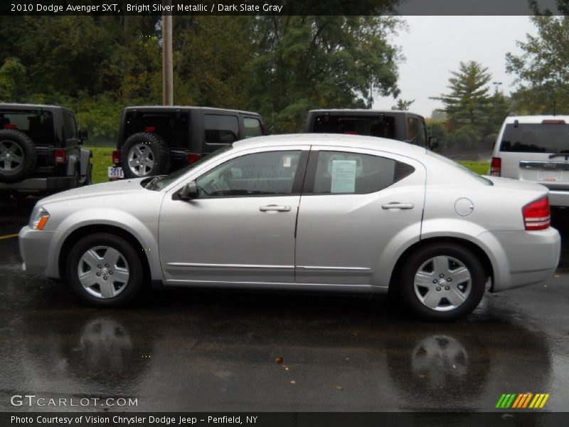 Bright Silver Metallic / Dark Slate Gray 2010 Dodge Avenger SXT
