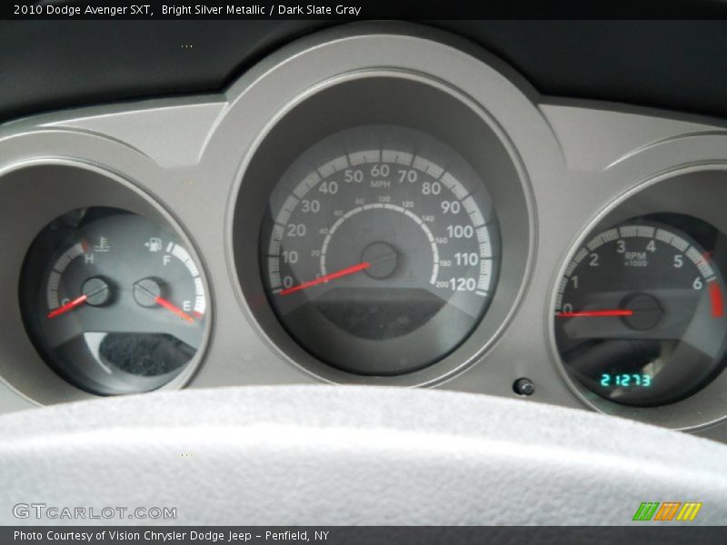 Bright Silver Metallic / Dark Slate Gray 2010 Dodge Avenger SXT