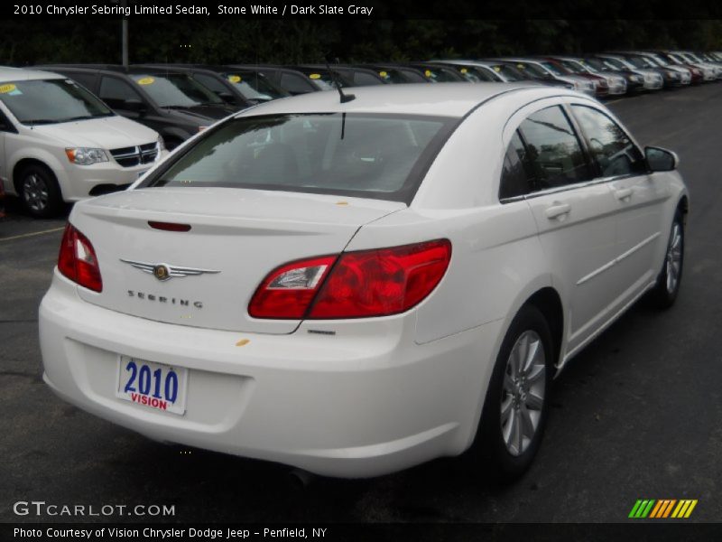 Stone White / Dark Slate Gray 2010 Chrysler Sebring Limited Sedan