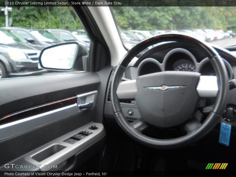 Stone White / Dark Slate Gray 2010 Chrysler Sebring Limited Sedan