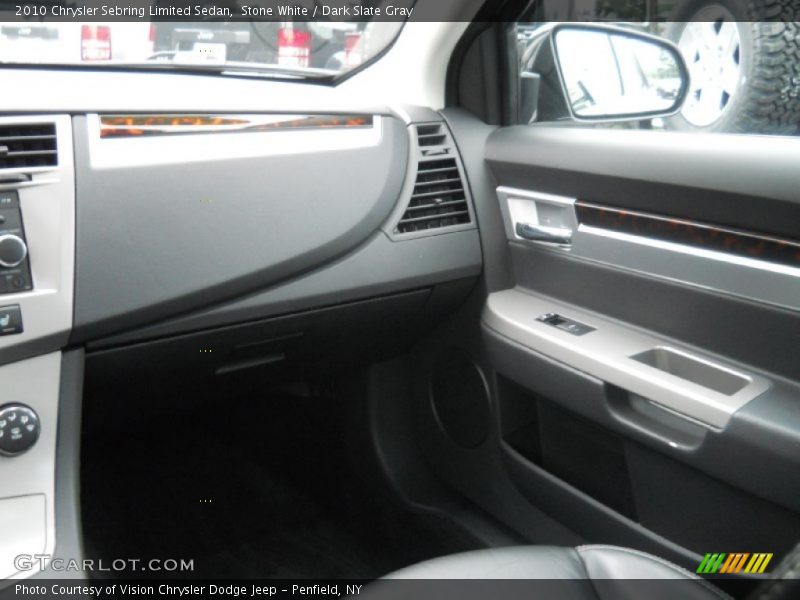 Stone White / Dark Slate Gray 2010 Chrysler Sebring Limited Sedan