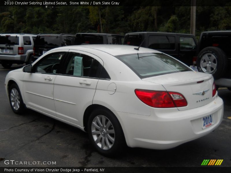 Stone White / Dark Slate Gray 2010 Chrysler Sebring Limited Sedan