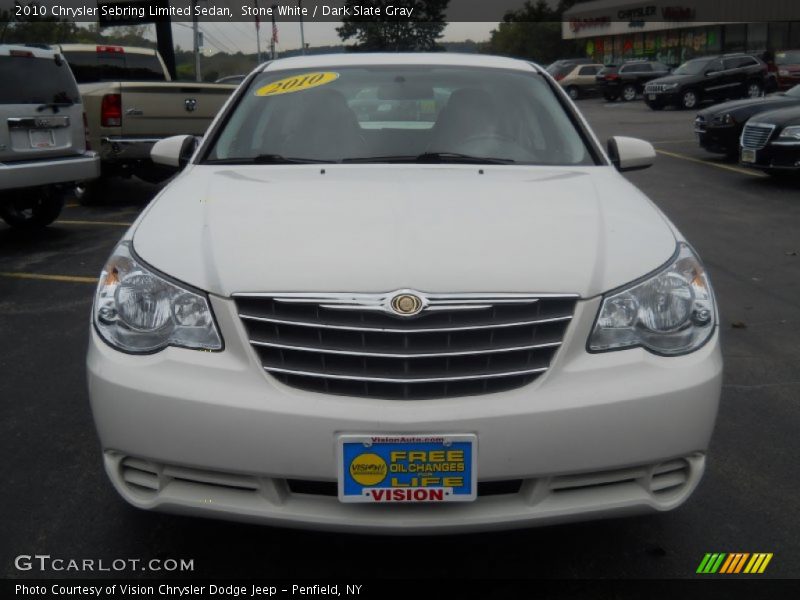 Stone White / Dark Slate Gray 2010 Chrysler Sebring Limited Sedan