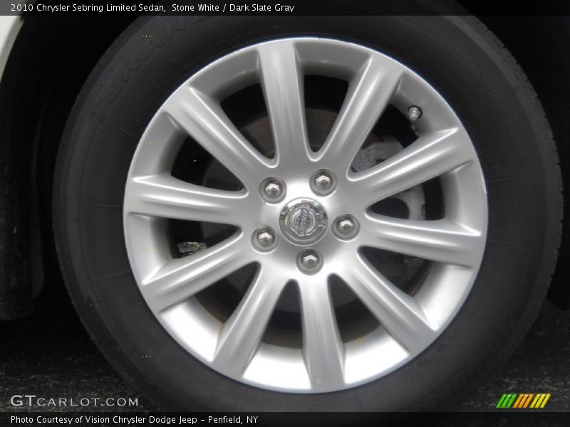 Stone White / Dark Slate Gray 2010 Chrysler Sebring Limited Sedan