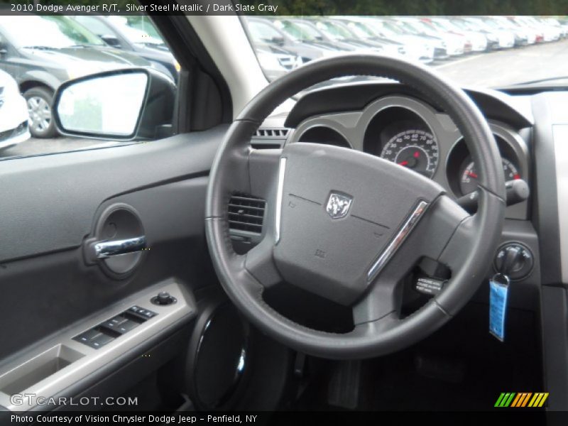 Silver Steel Metallic / Dark Slate Gray 2010 Dodge Avenger R/T
