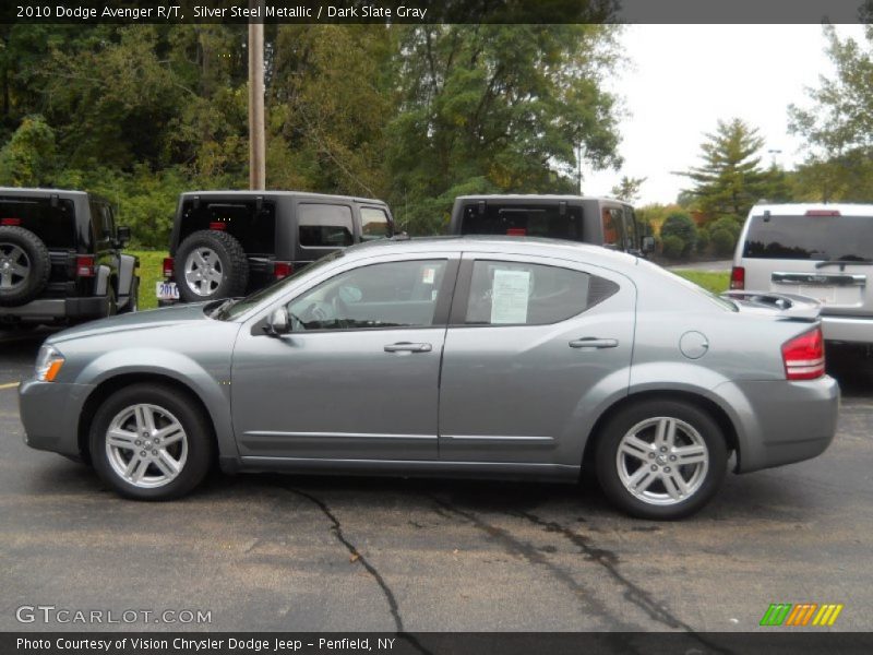 Silver Steel Metallic / Dark Slate Gray 2010 Dodge Avenger R/T