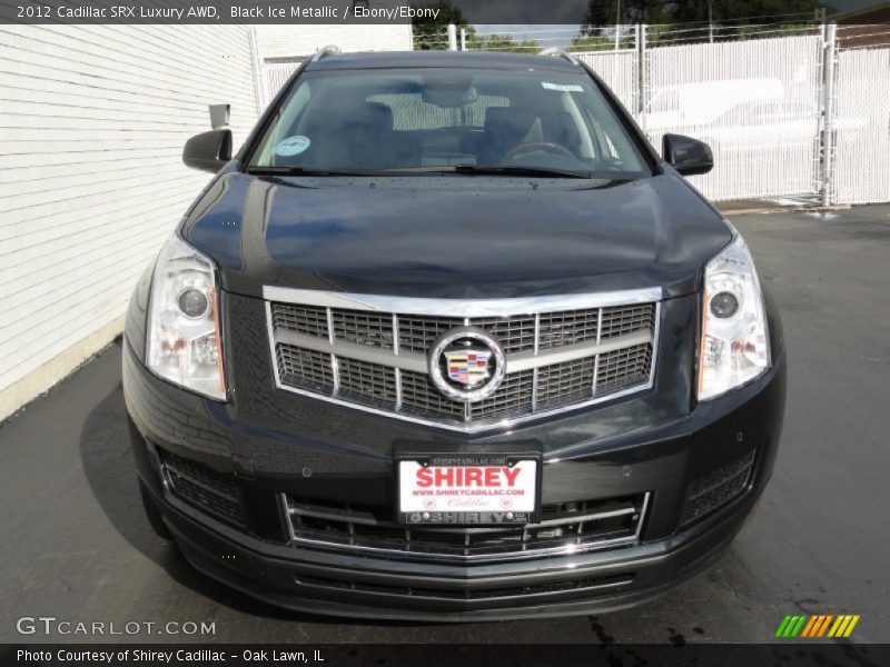 Black Ice Metallic / Ebony/Ebony 2012 Cadillac SRX Luxury AWD