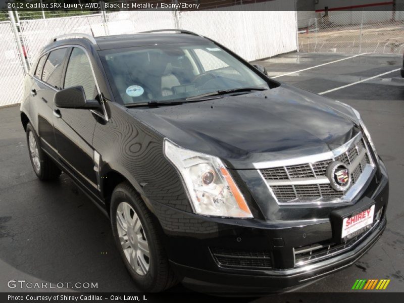 Black Ice Metallic / Ebony/Ebony 2012 Cadillac SRX Luxury AWD