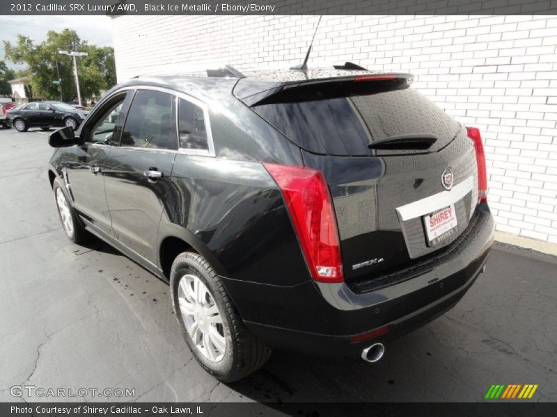 Black Ice Metallic / Ebony/Ebony 2012 Cadillac SRX Luxury AWD