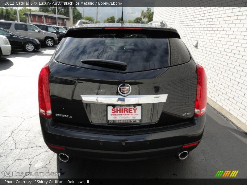 Black Ice Metallic / Ebony/Ebony 2012 Cadillac SRX Luxury AWD