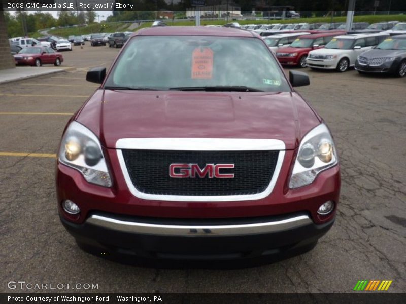 Red Jewel / Ebony 2008 GMC Acadia SLE