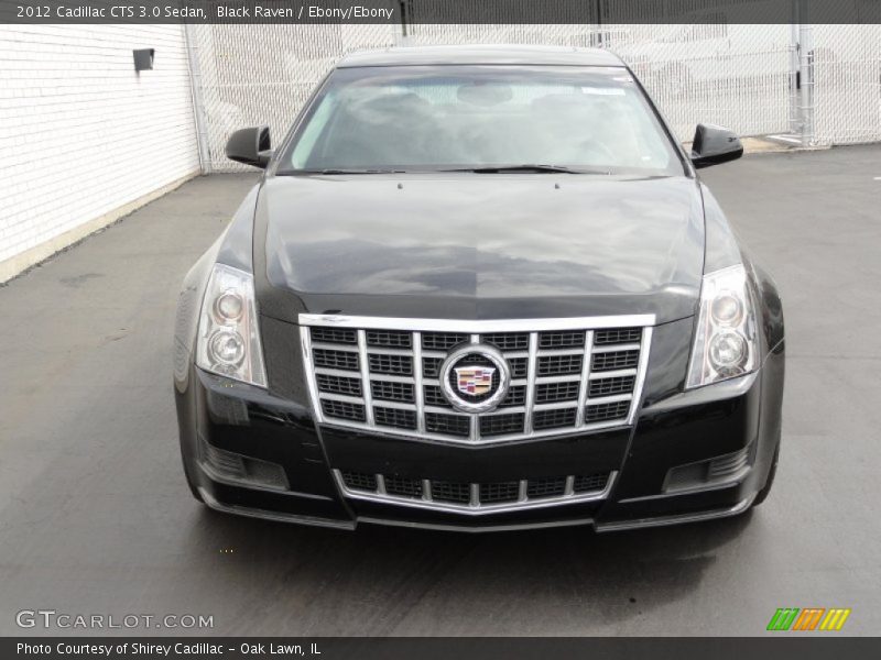 Black Raven / Ebony/Ebony 2012 Cadillac CTS 3.0 Sedan