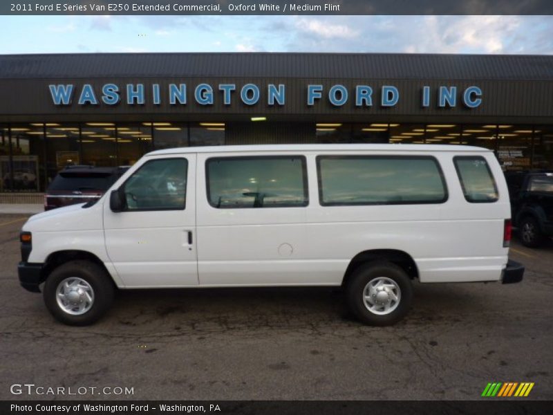 Oxford White / Medium Flint 2011 Ford E Series Van E250 Extended Commercial