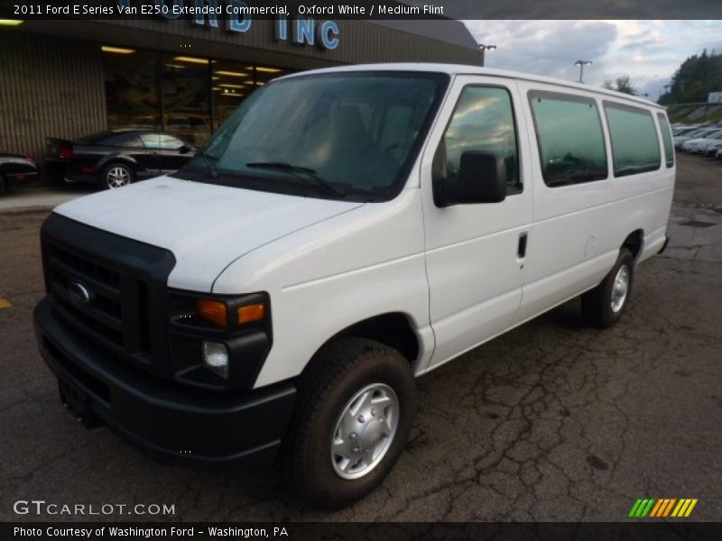 Oxford White / Medium Flint 2011 Ford E Series Van E250 Extended Commercial