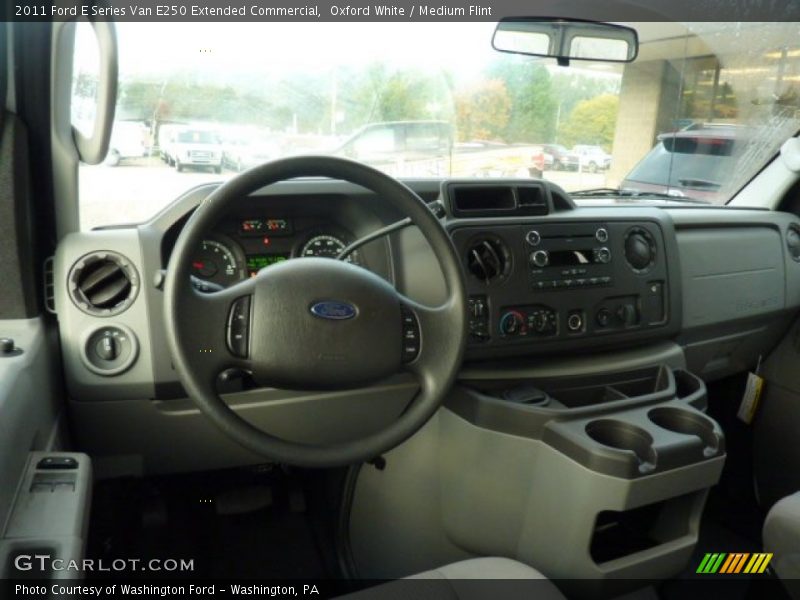 Oxford White / Medium Flint 2011 Ford E Series Van E250 Extended Commercial