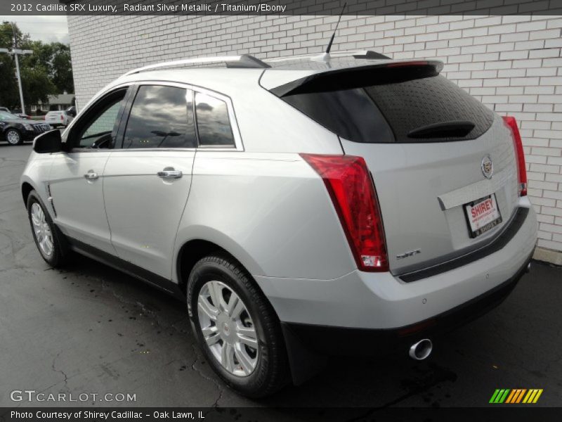 Radiant Silver Metallic / Titanium/Ebony 2012 Cadillac SRX Luxury