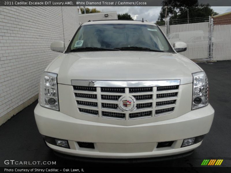 White Diamond Tricoat / Cashmere/Cocoa 2011 Cadillac Escalade EXT Luxury AWD