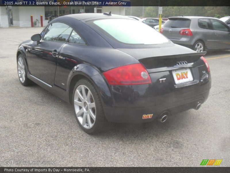 Ocean Blue Pearl Effect / Aviator Grey 2005 Audi TT 3.2 quattro Coupe