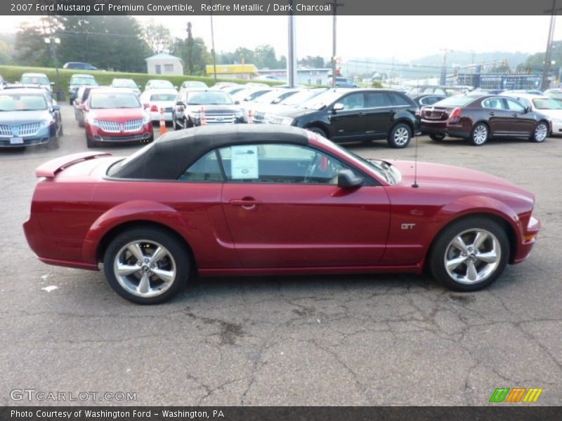 Redfire Metallic / Dark Charcoal 2007 Ford Mustang GT Premium Convertible