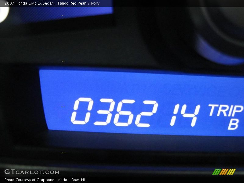 Tango Red Pearl / Ivory 2007 Honda Civic LX Sedan