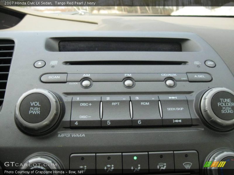 Tango Red Pearl / Ivory 2007 Honda Civic LX Sedan