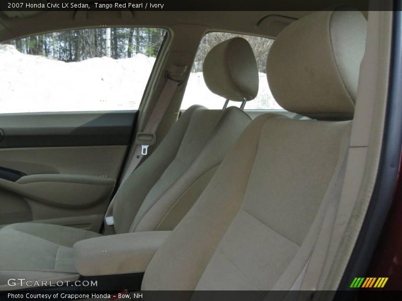 Tango Red Pearl / Ivory 2007 Honda Civic LX Sedan