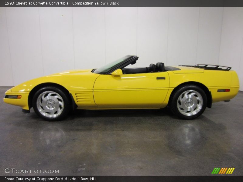  1993 Corvette Convertible Competition Yellow