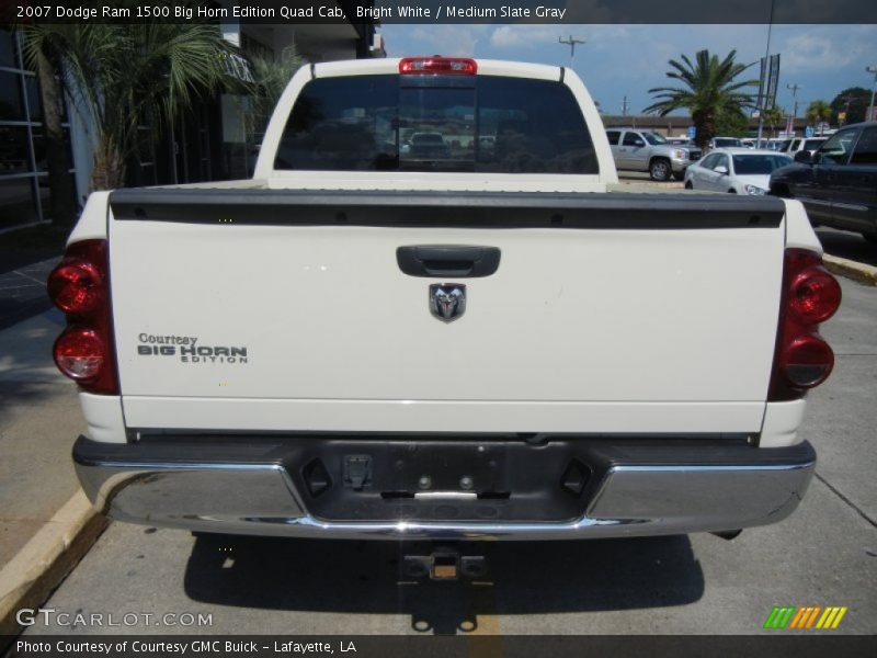 Bright White / Medium Slate Gray 2007 Dodge Ram 1500 Big Horn Edition Quad Cab