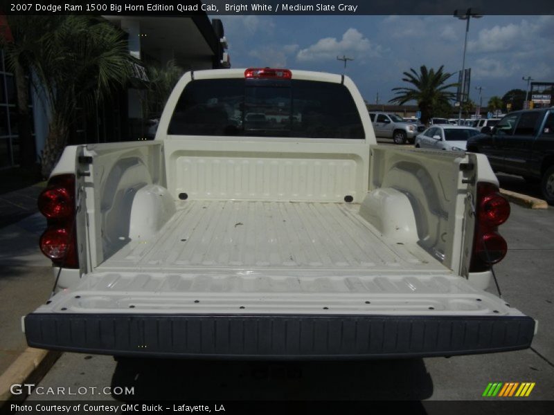 Bright White / Medium Slate Gray 2007 Dodge Ram 1500 Big Horn Edition Quad Cab
