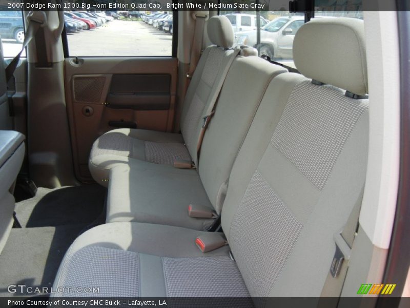 Bright White / Medium Slate Gray 2007 Dodge Ram 1500 Big Horn Edition Quad Cab