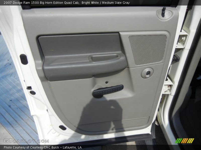 Bright White / Medium Slate Gray 2007 Dodge Ram 1500 Big Horn Edition Quad Cab