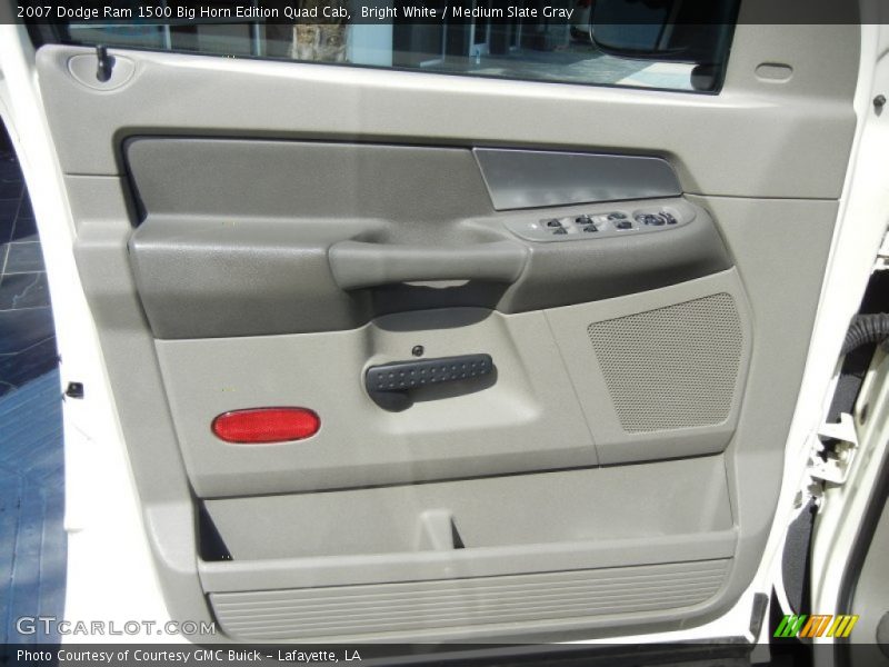 Bright White / Medium Slate Gray 2007 Dodge Ram 1500 Big Horn Edition Quad Cab