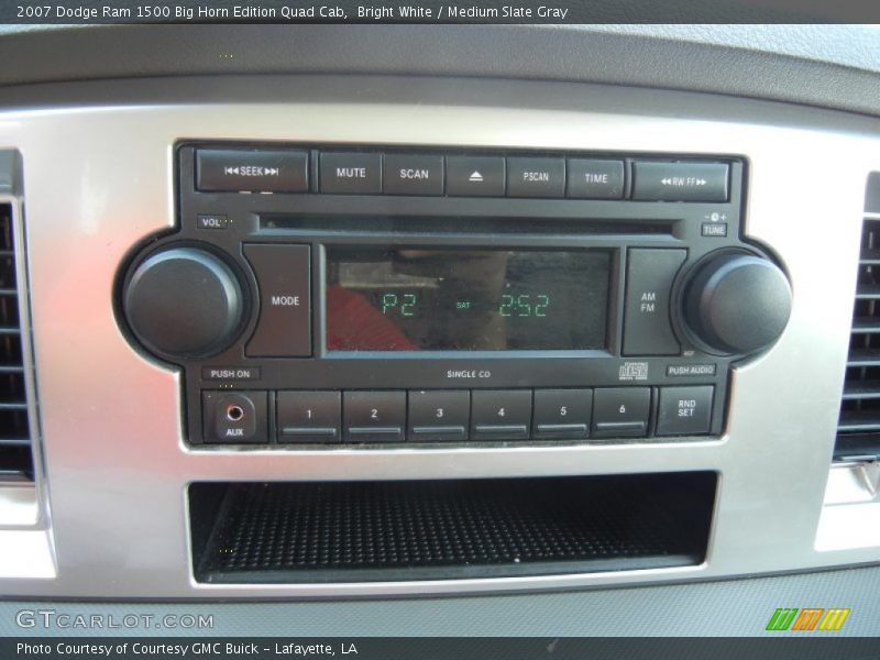 Bright White / Medium Slate Gray 2007 Dodge Ram 1500 Big Horn Edition Quad Cab