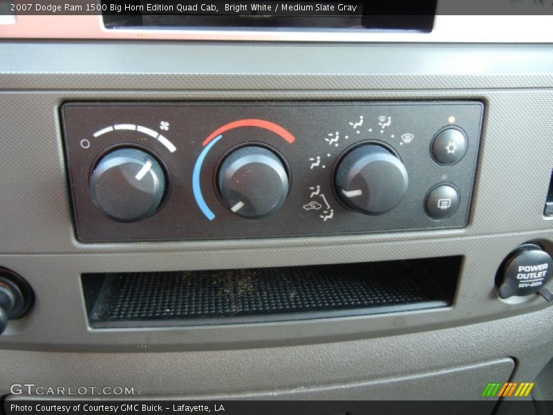 Bright White / Medium Slate Gray 2007 Dodge Ram 1500 Big Horn Edition Quad Cab