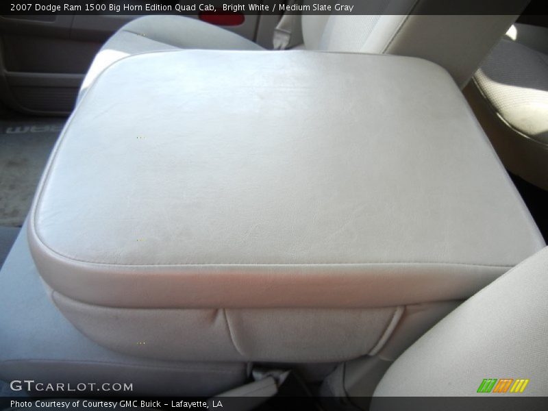 Bright White / Medium Slate Gray 2007 Dodge Ram 1500 Big Horn Edition Quad Cab