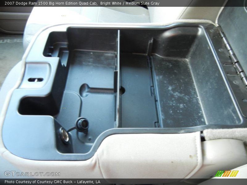 Bright White / Medium Slate Gray 2007 Dodge Ram 1500 Big Horn Edition Quad Cab