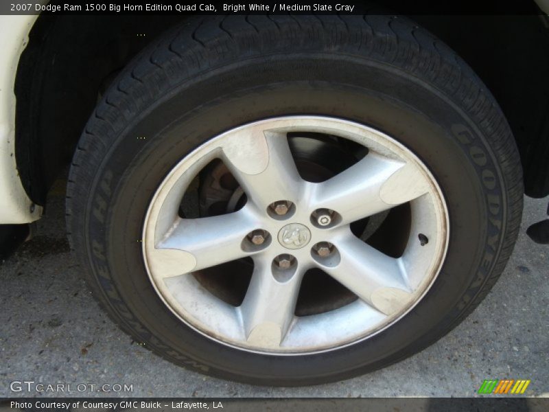 Bright White / Medium Slate Gray 2007 Dodge Ram 1500 Big Horn Edition Quad Cab