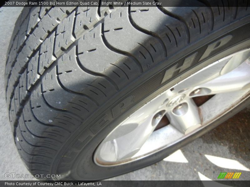 Bright White / Medium Slate Gray 2007 Dodge Ram 1500 Big Horn Edition Quad Cab