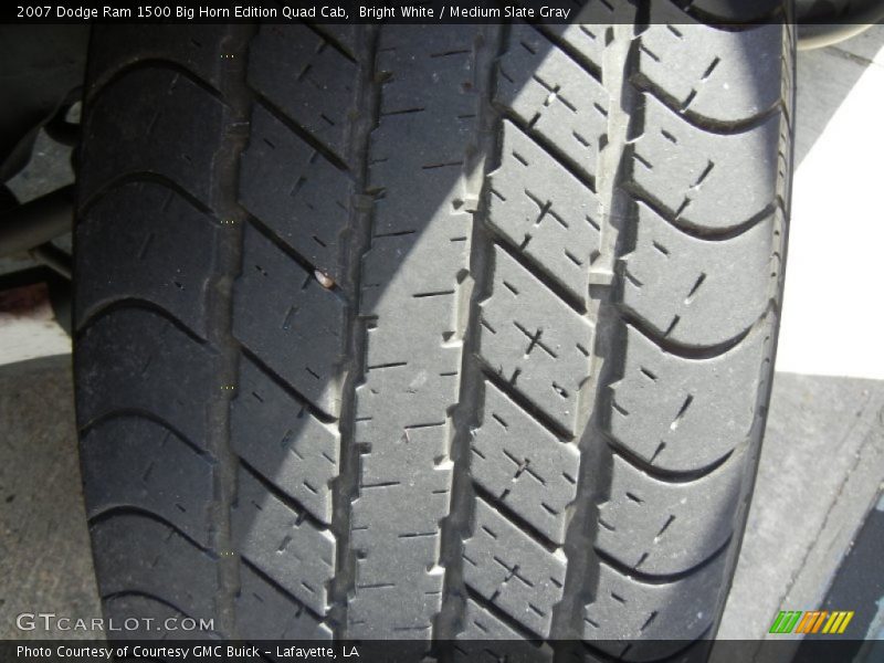 Bright White / Medium Slate Gray 2007 Dodge Ram 1500 Big Horn Edition Quad Cab