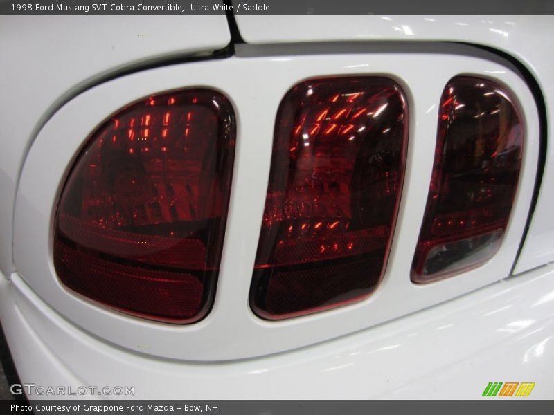 Ultra White / Saddle 1998 Ford Mustang SVT Cobra Convertible