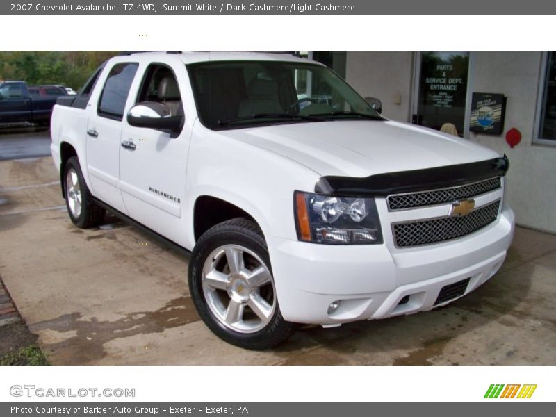Summit White / Dark Cashmere/Light Cashmere 2007 Chevrolet Avalanche LTZ 4WD
