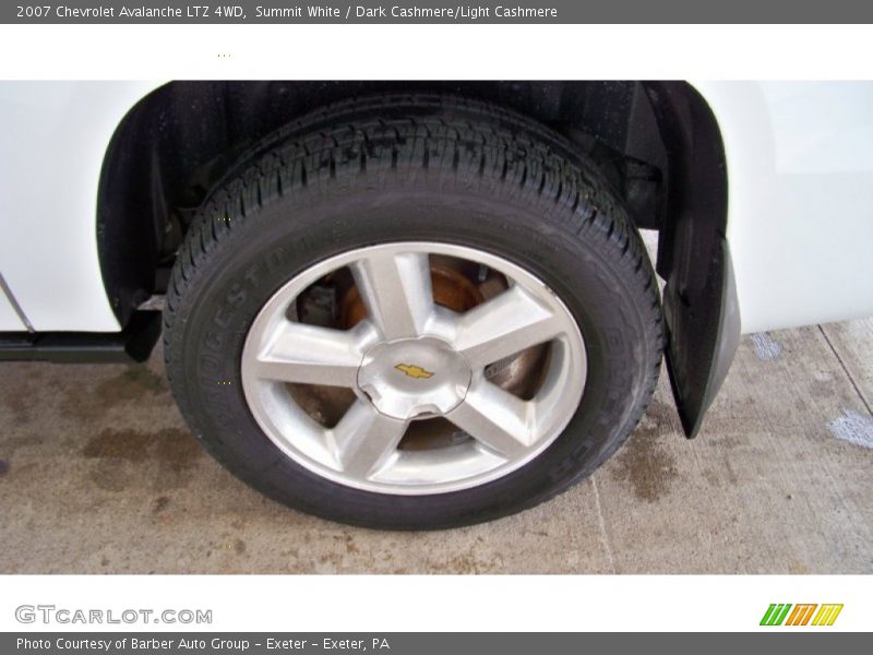 Summit White / Dark Cashmere/Light Cashmere 2007 Chevrolet Avalanche LTZ 4WD