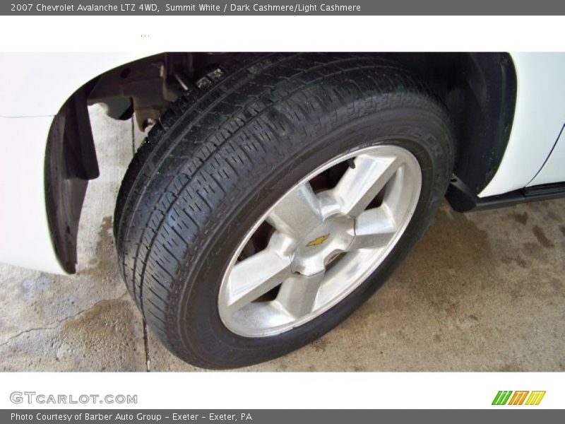 Summit White / Dark Cashmere/Light Cashmere 2007 Chevrolet Avalanche LTZ 4WD