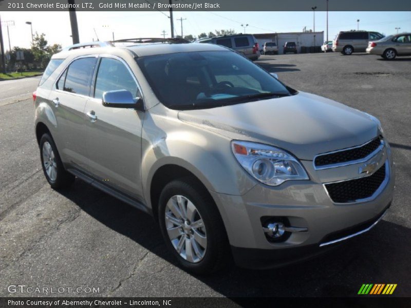 Gold Mist Metallic / Brownstone/Jet Black 2011 Chevrolet Equinox LTZ
