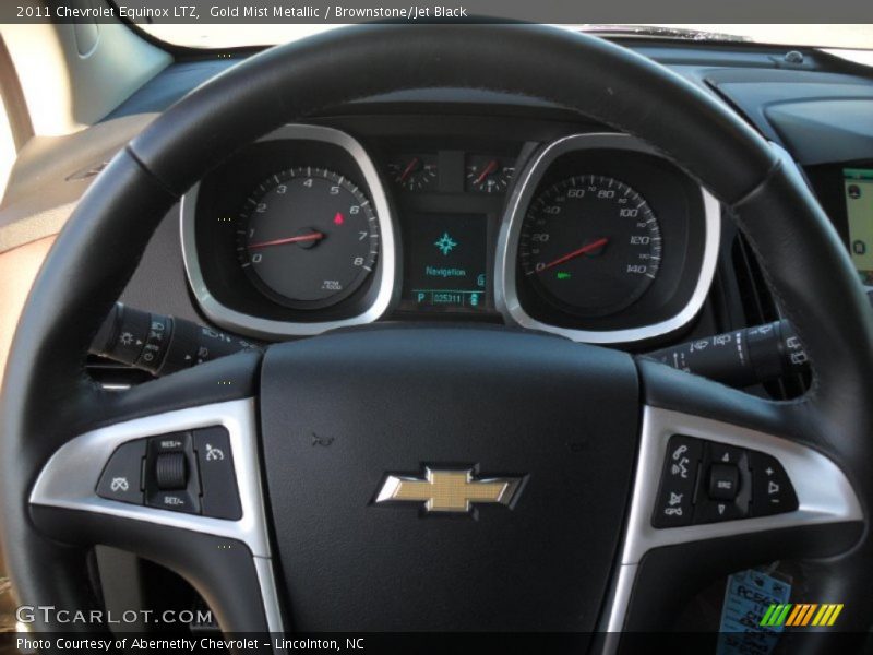 Gold Mist Metallic / Brownstone/Jet Black 2011 Chevrolet Equinox LTZ