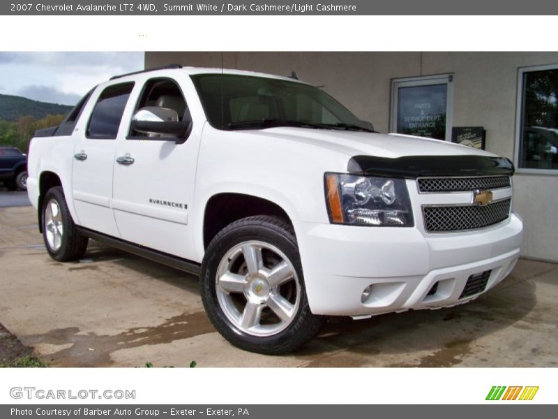Summit White / Dark Cashmere/Light Cashmere 2007 Chevrolet Avalanche LTZ 4WD