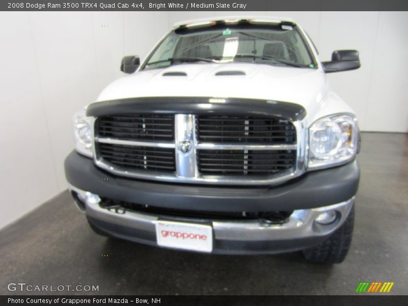 Bright White / Medium Slate Gray 2008 Dodge Ram 3500 TRX4 Quad Cab 4x4