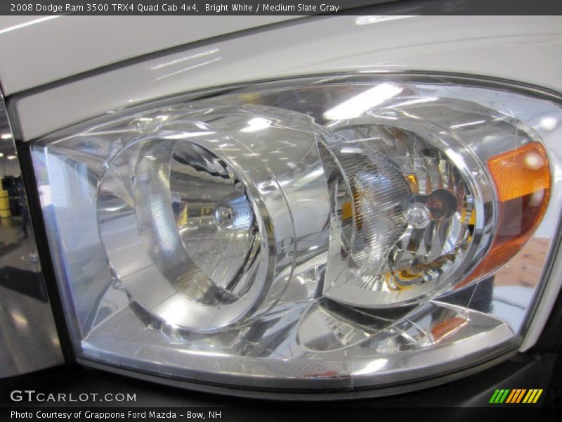 Bright White / Medium Slate Gray 2008 Dodge Ram 3500 TRX4 Quad Cab 4x4