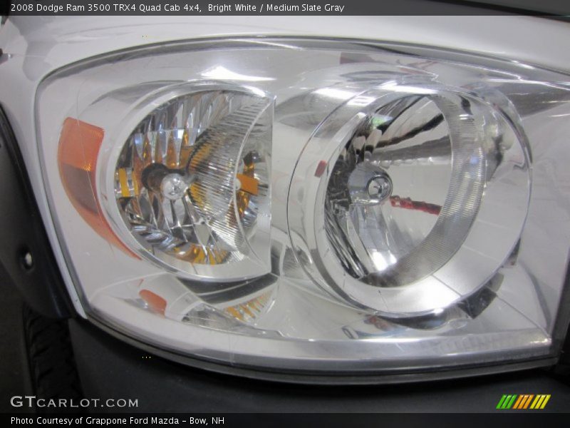 Bright White / Medium Slate Gray 2008 Dodge Ram 3500 TRX4 Quad Cab 4x4