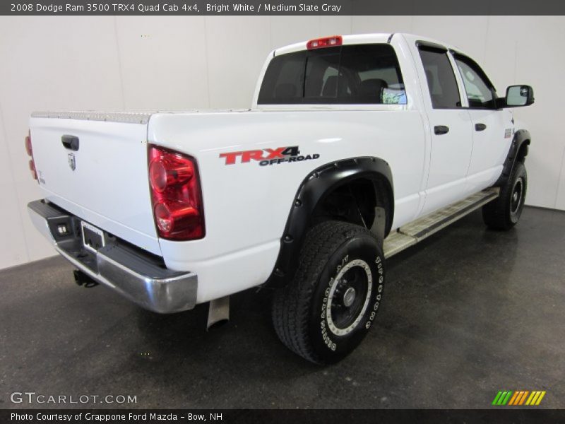Bright White / Medium Slate Gray 2008 Dodge Ram 3500 TRX4 Quad Cab 4x4
